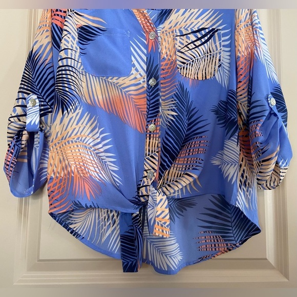 RubyRoad Sz-PM 🦋💙The Prettiest Blue EVER💙🦋Very Versatile-Open, Tied , Tucked - Picture 7 of 16